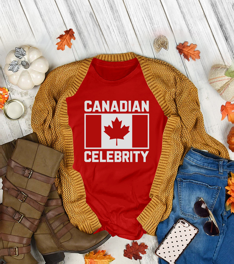 Canadian Celebrity Maple Leaf Flag Holy Elle T-Shirt