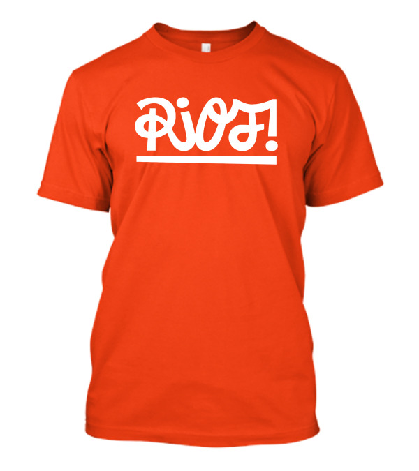 Paramore Merch Riot Orange Shirt With Riot Text T-Shirt