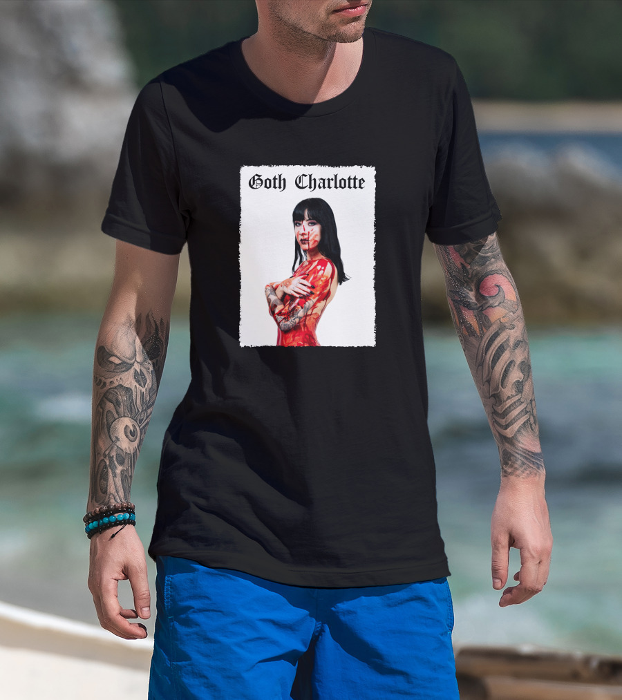 Goth Charlotte Blood Tattoo Art Dark T-Shirt