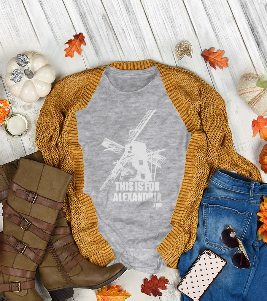The Walking Dead TWD This Is For Alexandria Windmill T-Shirt