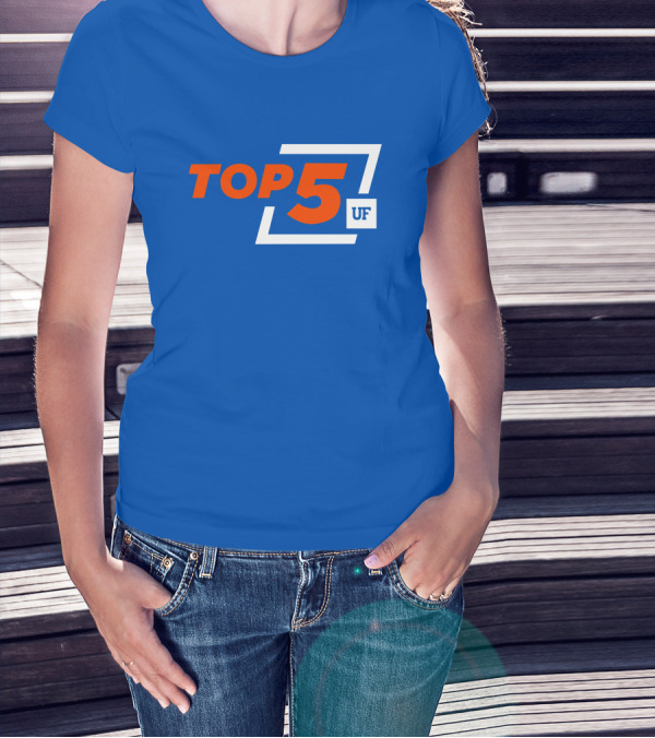Top 5 UF University Florida Gators Elite Ranking Achievement T-Shirt