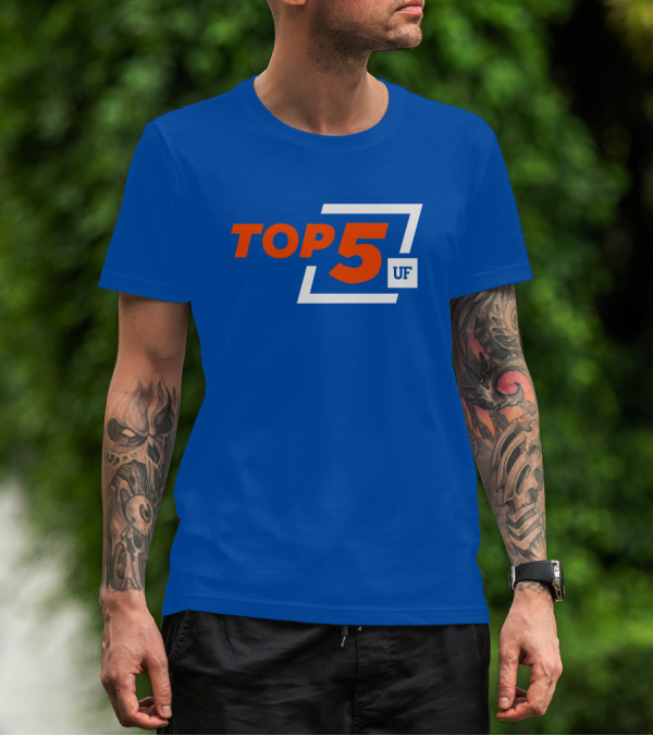 Top 5 UF University Florida Gators Elite Ranking Achievement T-Shirt