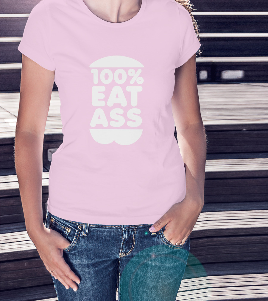 Rooster Teeth Store Face Jam 100% Eat Ass T-Shirt