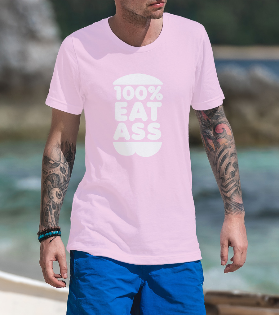 Rooster Teeth Store Face Jam 100% Eat Ass T-Shirt