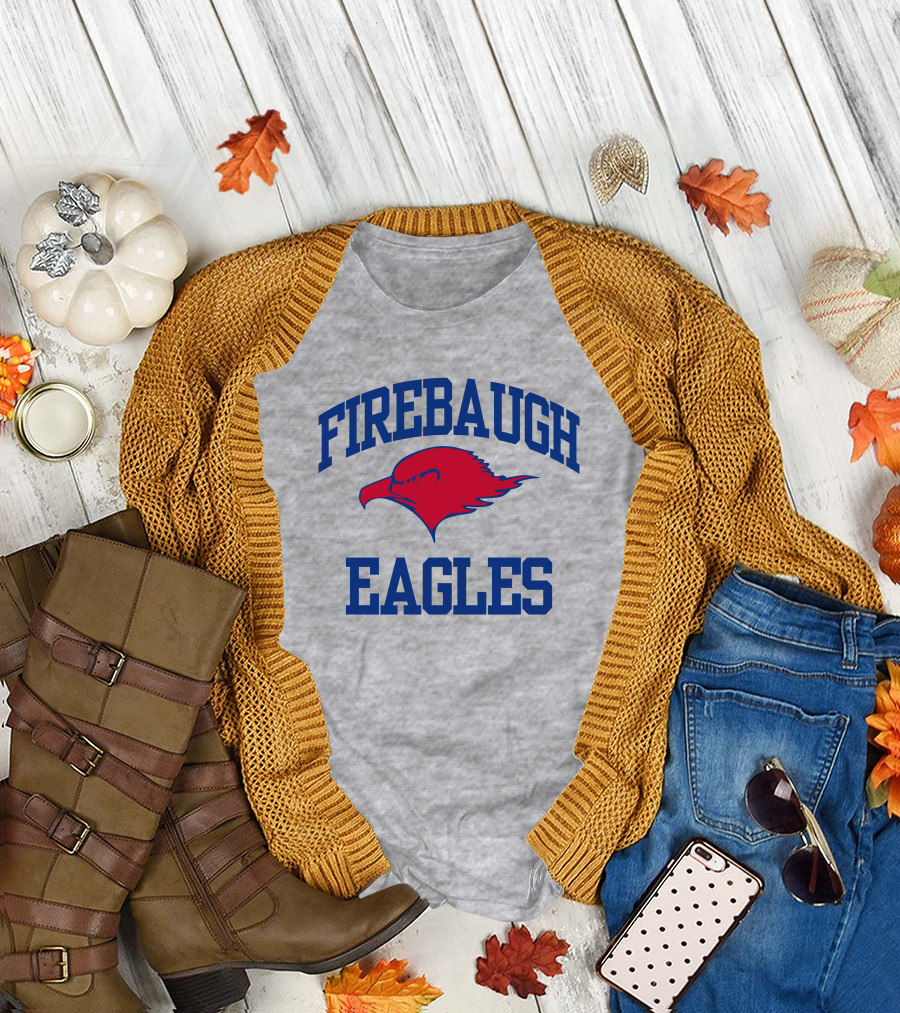 Josh Allen Firebaugh Eagles Buffalo Bills Red Blue Text T-Shirt