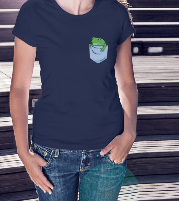Jenna Lynn Meowri Frog In Pocket T-Shirt