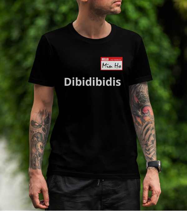Dibidibidis Hello My Name Is Minho Shinee T-Shirt