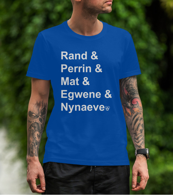 Rand Perrin Mat Egwene Nynaeve Wheel Of Time Characters T-Shirt