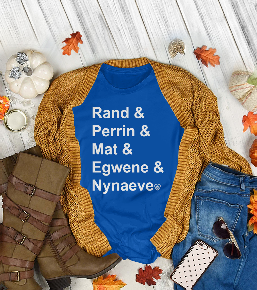 Rand Perrin Mat Egwene Nynaeve Wheel of Time Characters T-Shirt