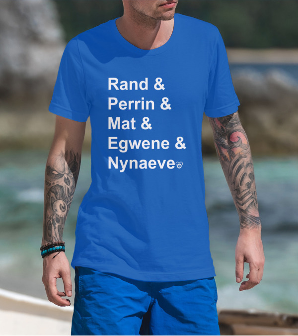 Rand Perrin Mat Egwene Nynaeve Wheel Of Time Characters T-Shirt