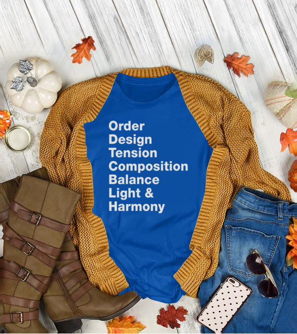 Order Design Tension Composition Balance Light And Harmony T-Shirt