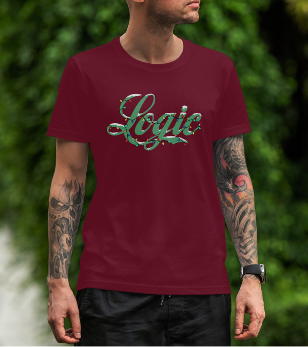 Logic Merch Holiday Lights Script Collection T-Shirt