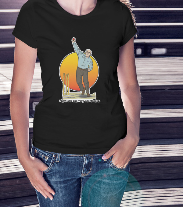 Right Arm And Very Unorthodox Bowling Stumps T-Shirt