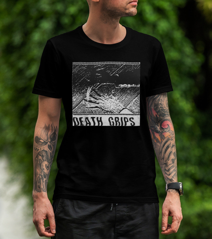 Death Grips Talented Merch Black And White Hand T-Shirt