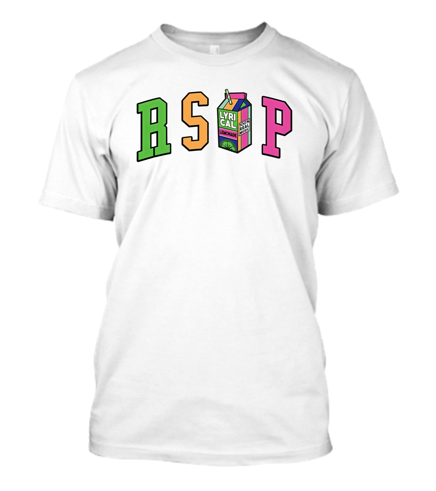 RSVP Lyrical Lemonade Drink Box Logo Cream Merch T-Shirt