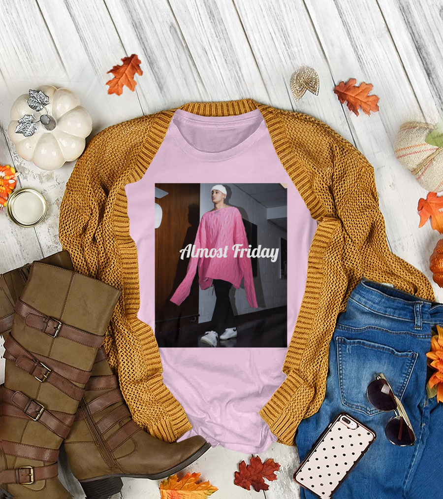 Almost Friday Kyle Kuzma Pink Sweater Fashion T-Shirt
