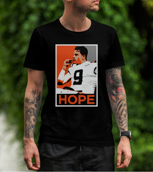 Joe Burrow Smoking Cigar Hope Number 9 T-Shirt