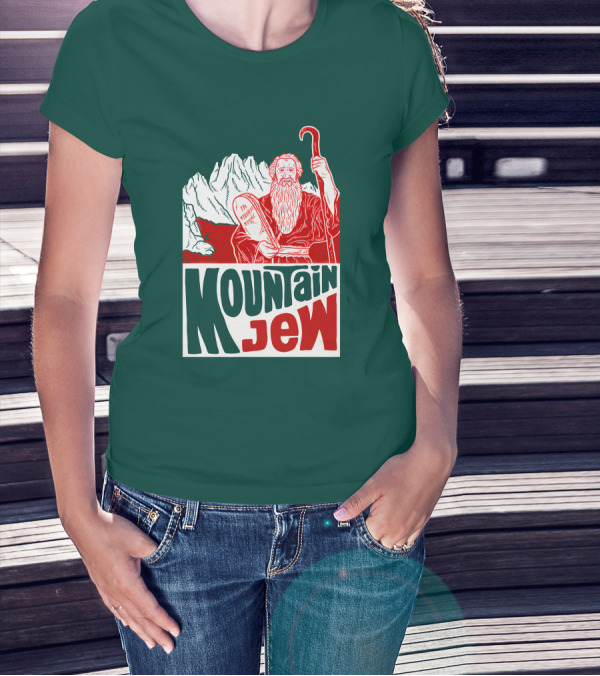 Mountain Jew Moses Holding Ten Commandments Ted Stout Tedstout5 T-Shirt
