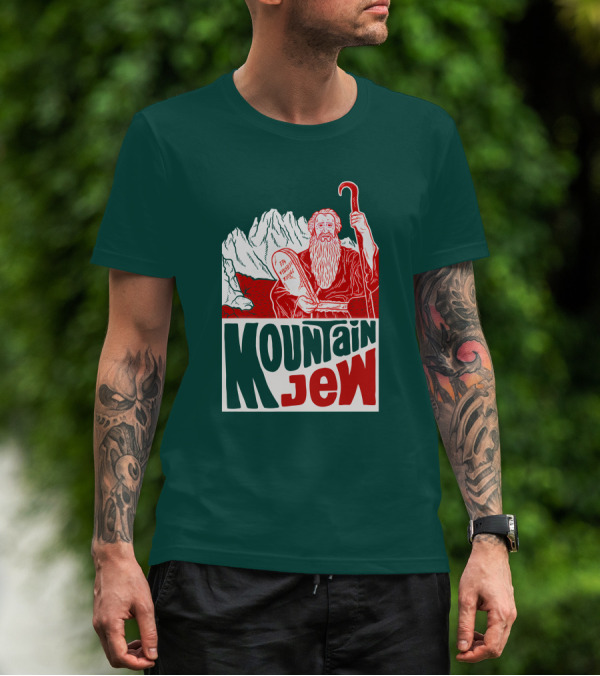 Mountain Jew Moses Holding Ten Commandments Ted Stout Tedstout5 T-Shirt