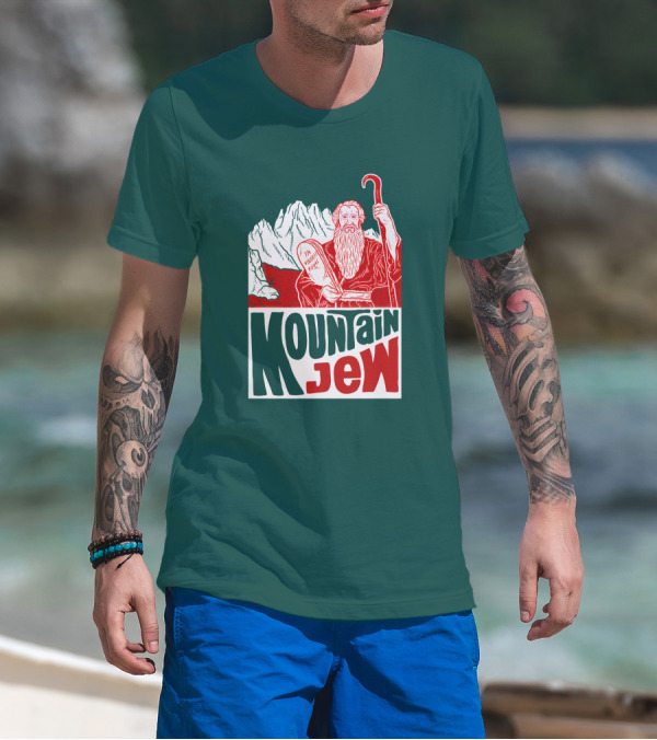 Mountain Jew Moses Holding Ten Commandments Ted Stout Tedstout5 T-Shirt