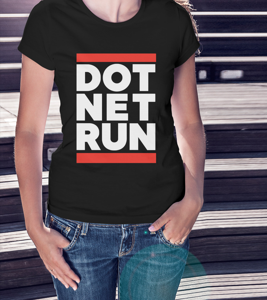 DOT NET RUN Scott Hanselman T-Shirt
