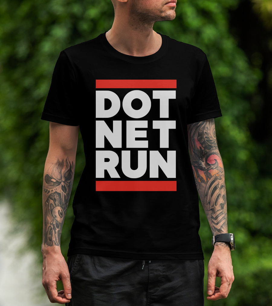 DOT NET RUN Scott Hanselman T-Shirt