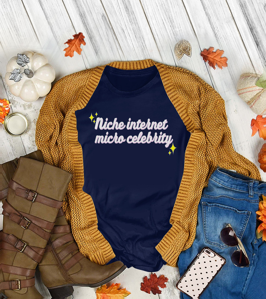 Niche Internet Micro Celebrity Srishtigargg Sparkling Text T-Shirt