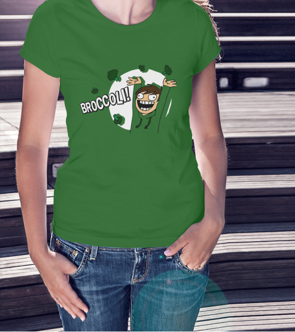 Eddsworld Broccoli Enthusiastic Character T-Shirt