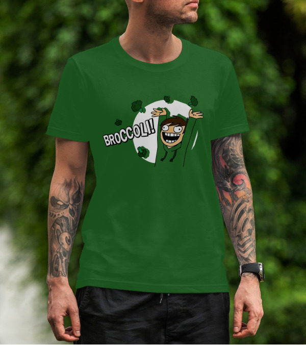 Eddsworld Broccoli Enthusiastic Character T-Shirt