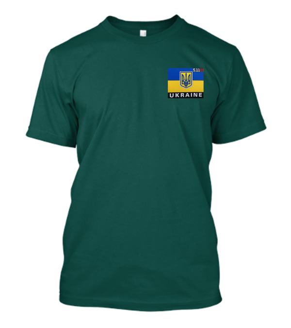 5.11 Ukraine Shield Flag Emblem T-Shirt