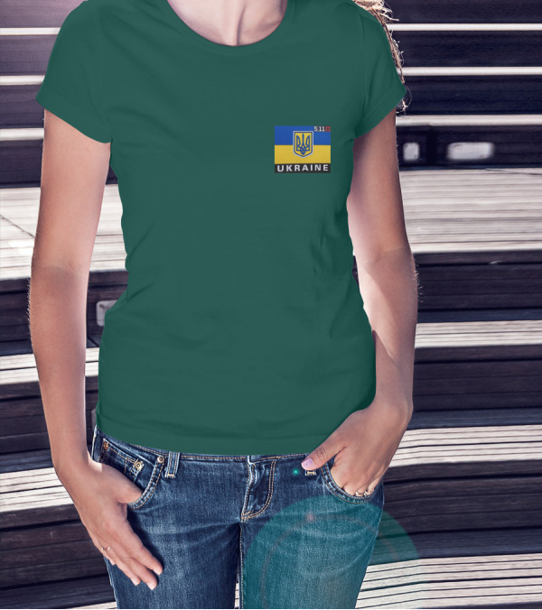 5.11 Ukraine Shield Flag Emblem T-Shirt