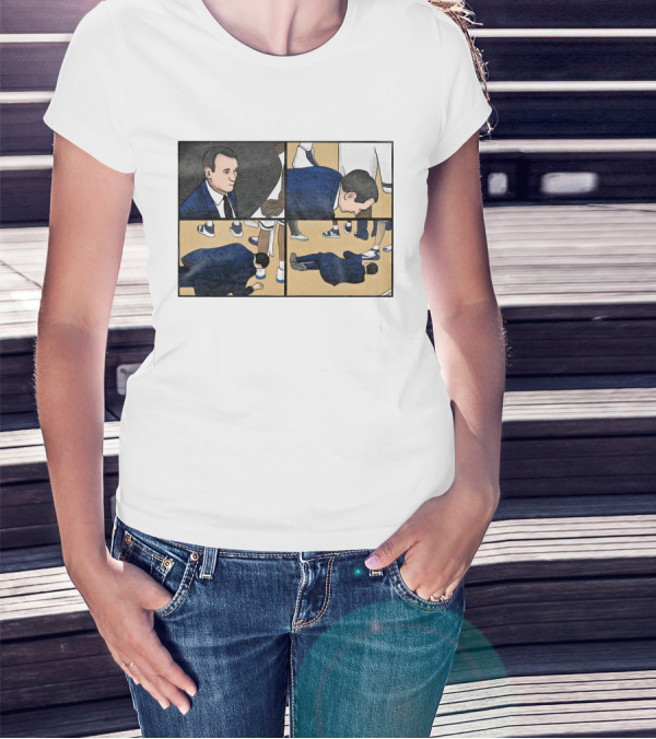 Michael Scott Collapse Comic Pardon My Take T-Shirt