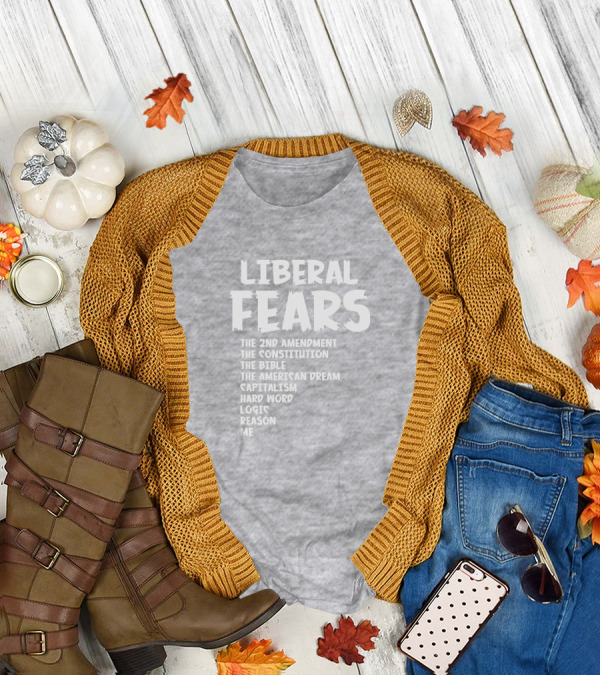 Liberal Fears The 2nd Amendment The Constitution The Bible The American Dream Capitalism Hard Work Logic Reason Me T-Shirt