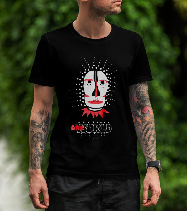 90s Johnny Clegg Savuka One World Face T-Shirt