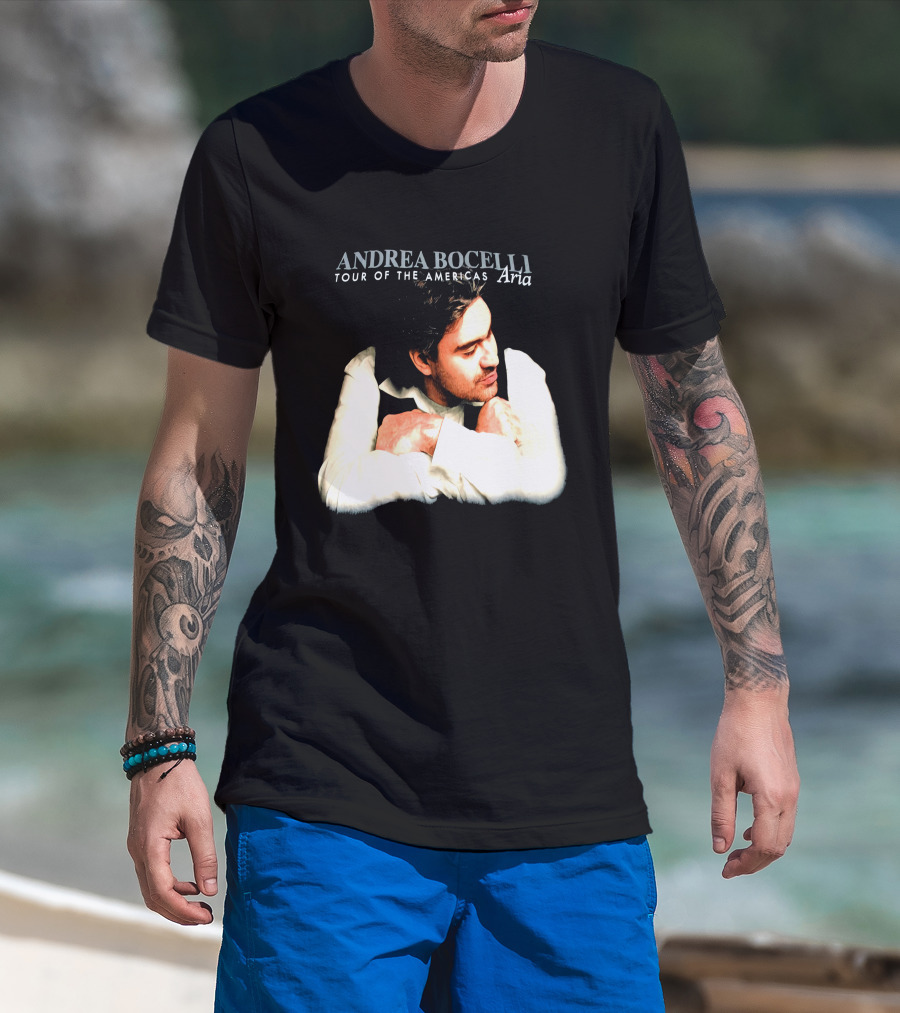 Andrea Bocelli Aria The Opera Album Tour Of The Americas Vintage 1998 Classic 90s T-Shirt