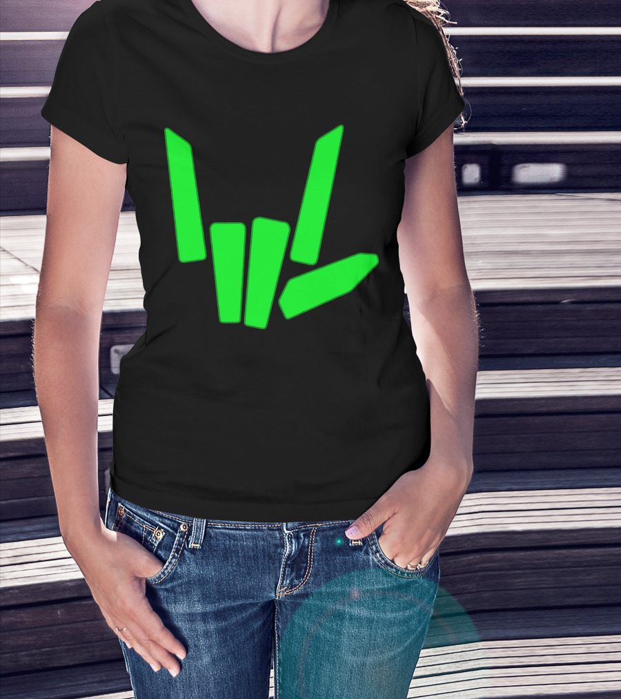 Original Share The Love Green Hand Sign Gesture T-Shirt