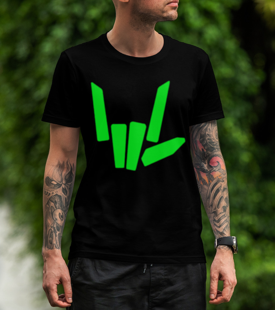 Original Share The Love Green Hand Sign Gesture T-Shirt