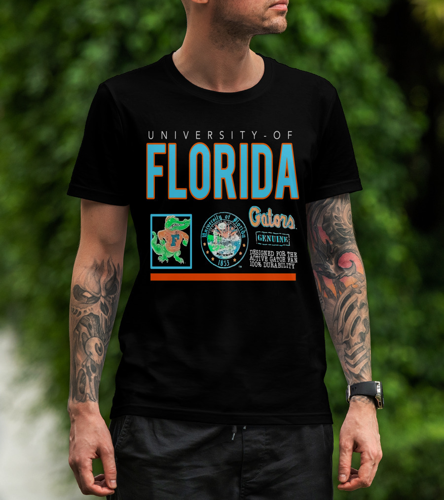 University Florida Gators Genuine Active Fan 100% Durability 1853 T-Shirt