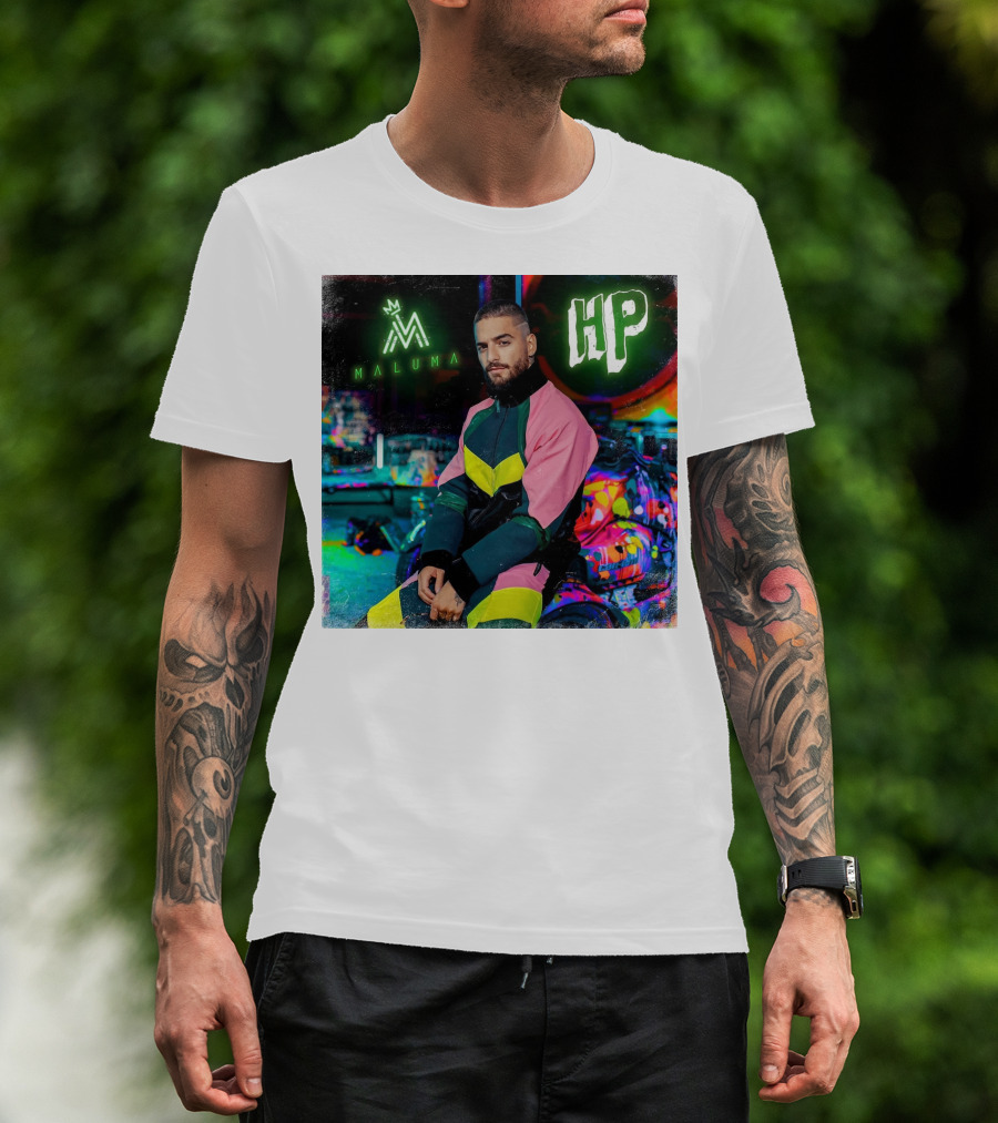 HP Maluma Neon Style Bright Colors T-Shirt