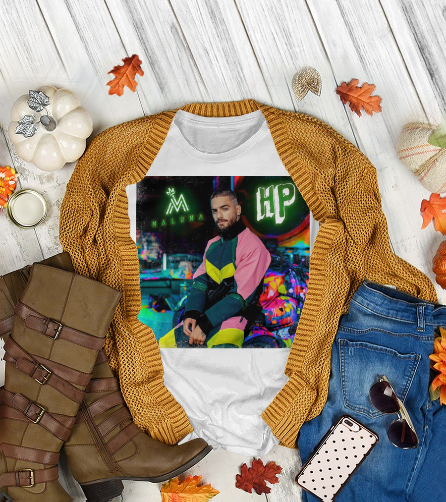 HP Maluma Neon Style Bright Colors T-Shirt