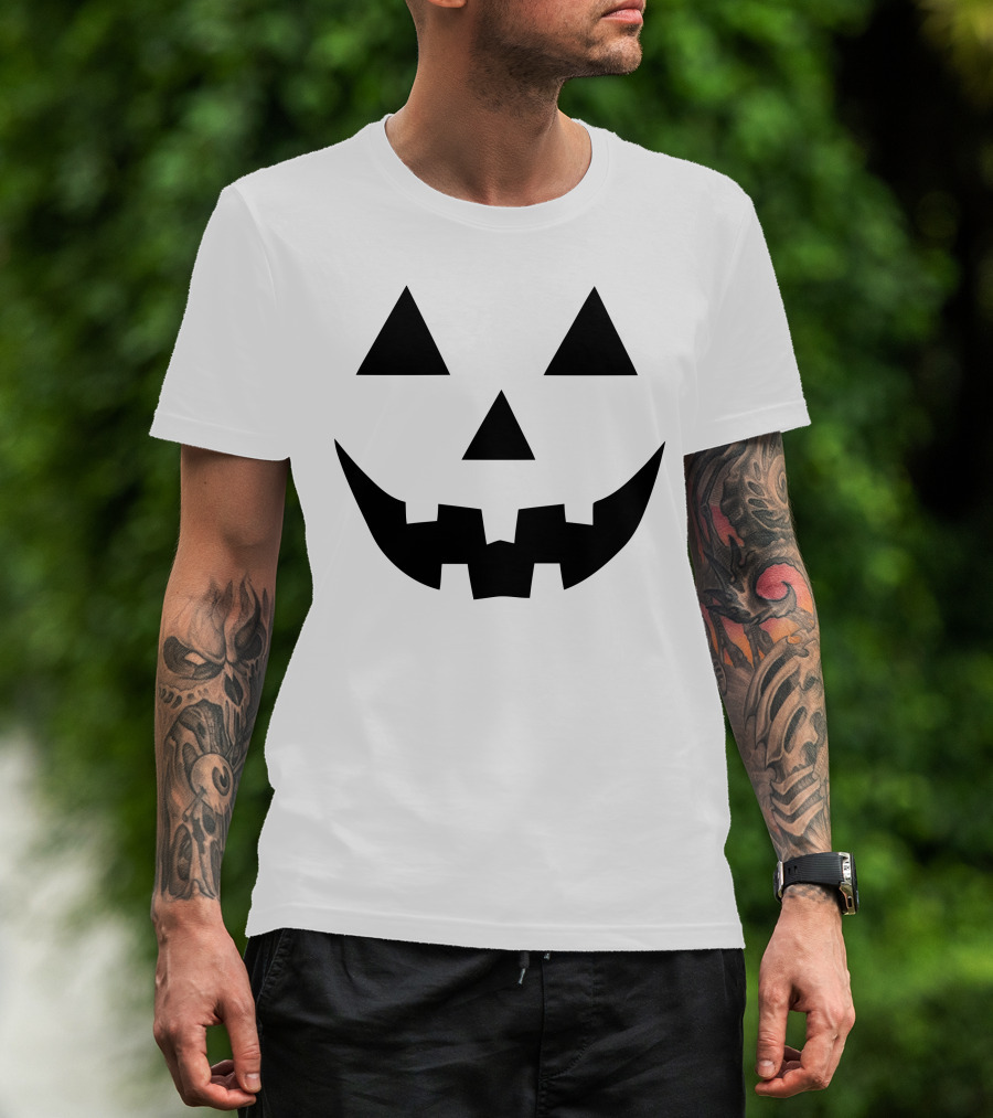 Jack O Lantern Face Pumpkin Halloween Scary Holiday T-Shirt