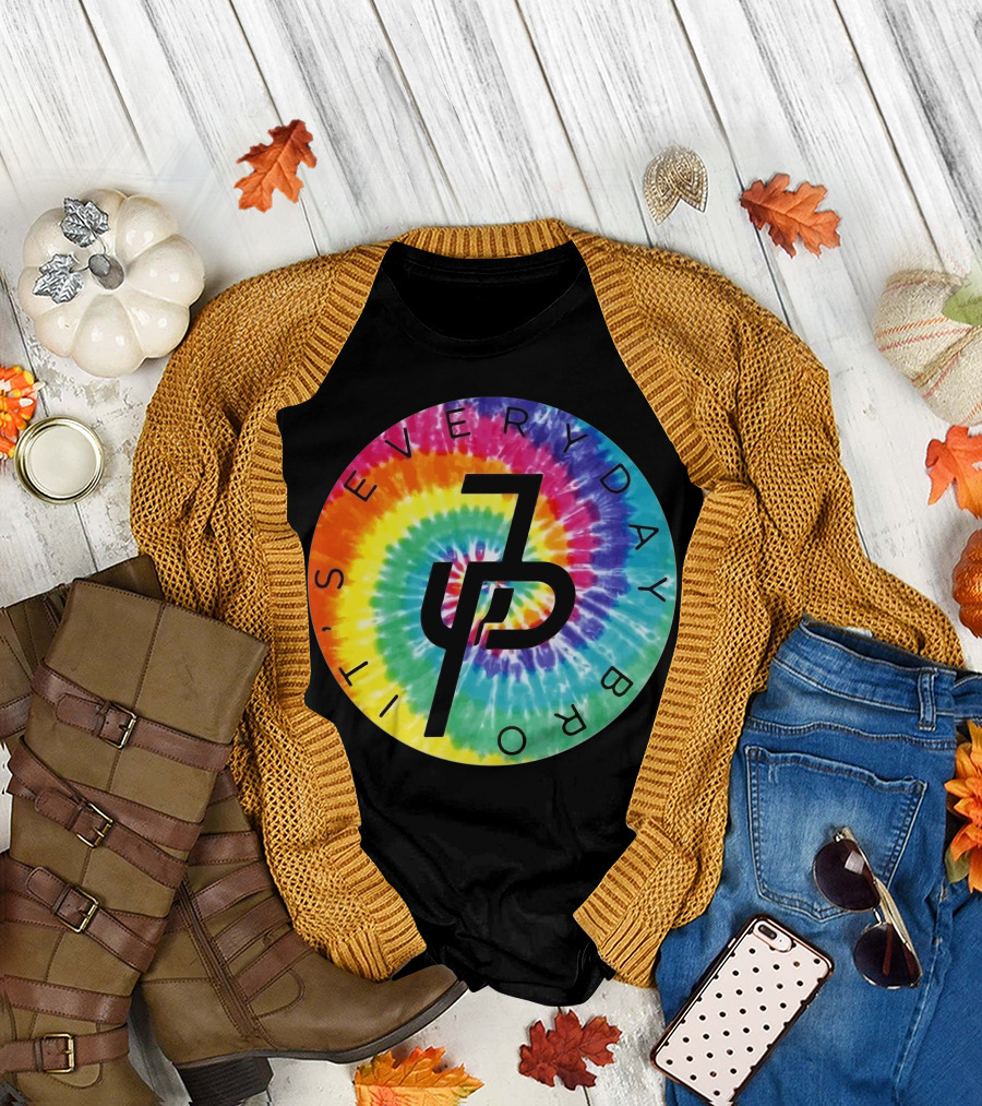 Jake Paul It's Everyday Bro Tie-Dye Logo Youth Personalized Shorts T-Shirt