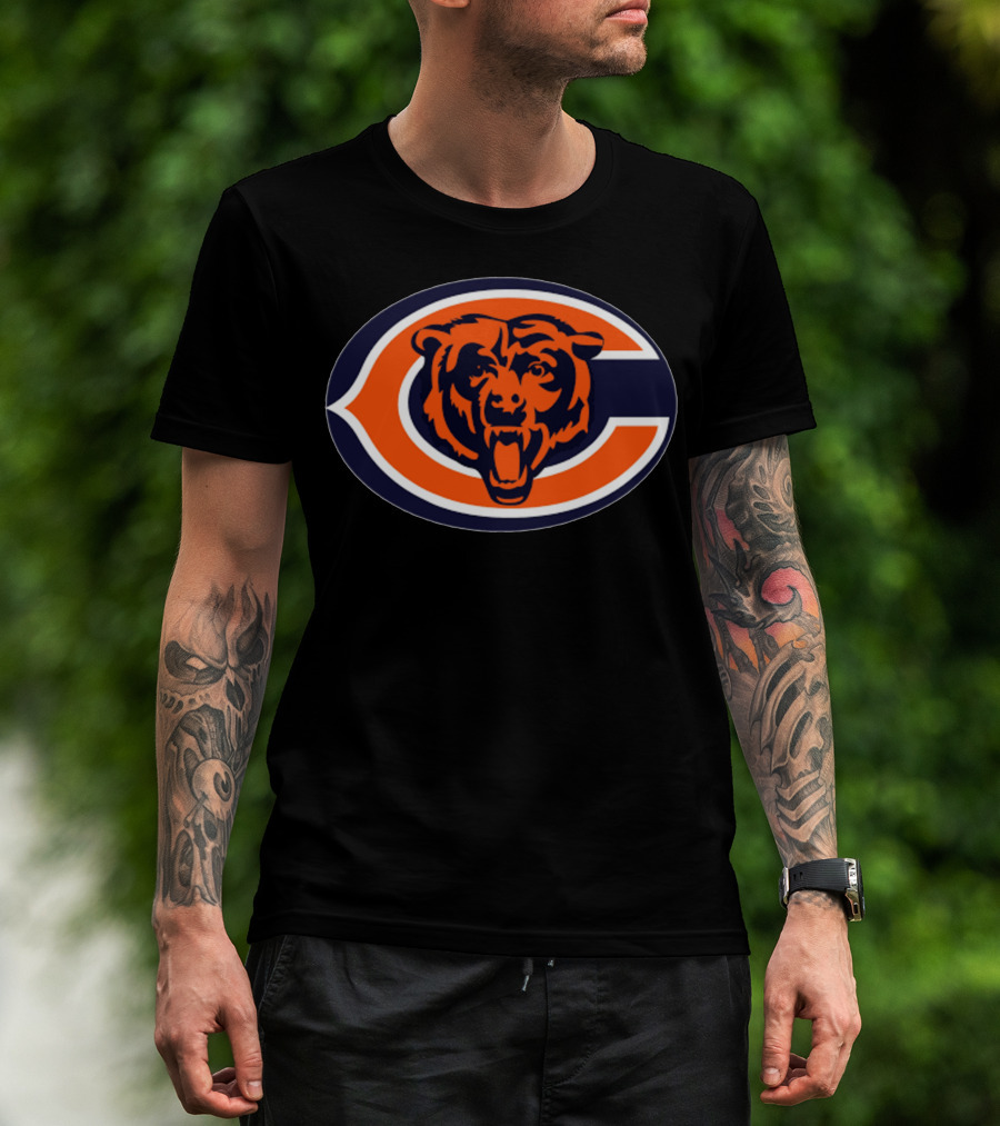 Chicago Bears Football Team Iconic Logo Bear Head T-Shirt