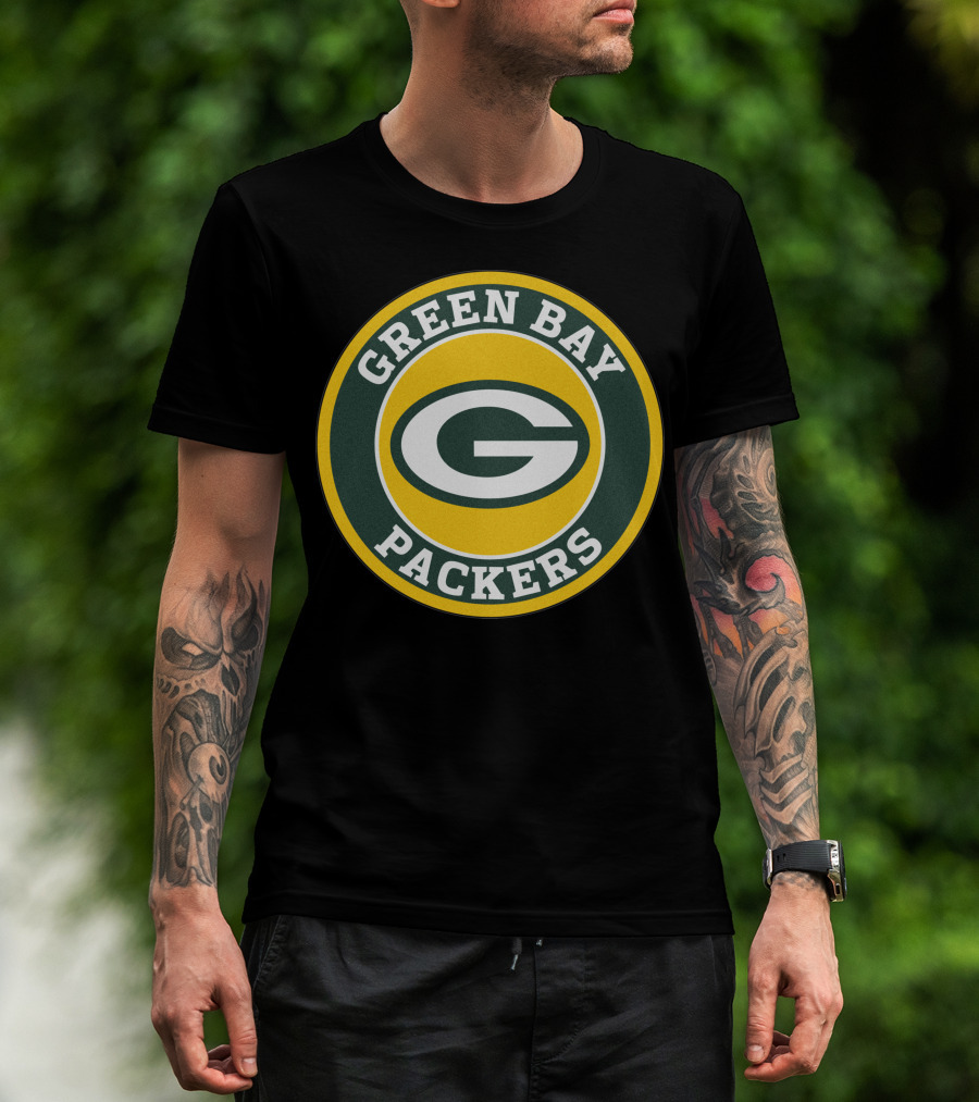 Green Bay Packers Football Team Circle T-Shirt