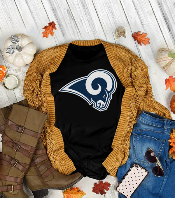 Los Angeles Rams Football Team Logo Sports T-Shirt