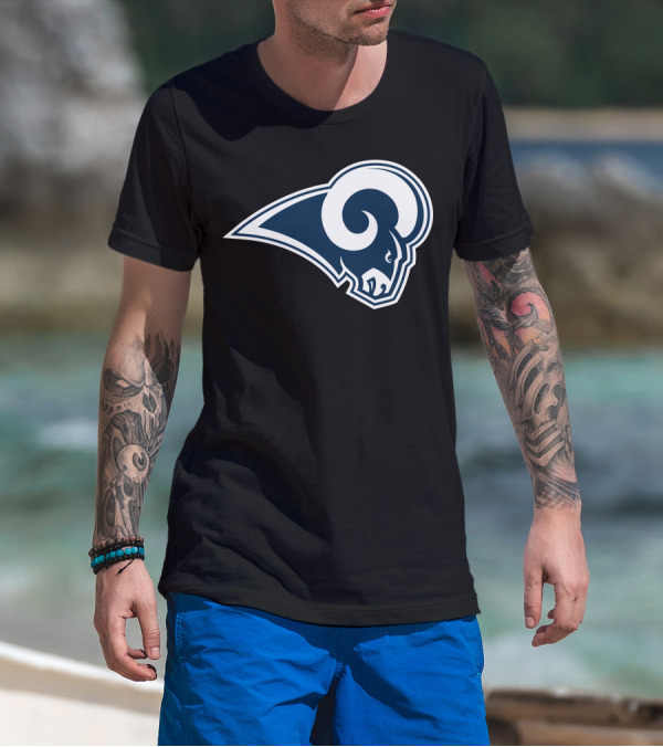 Los Angeles Rams Football Team Logo Sports T-Shirt