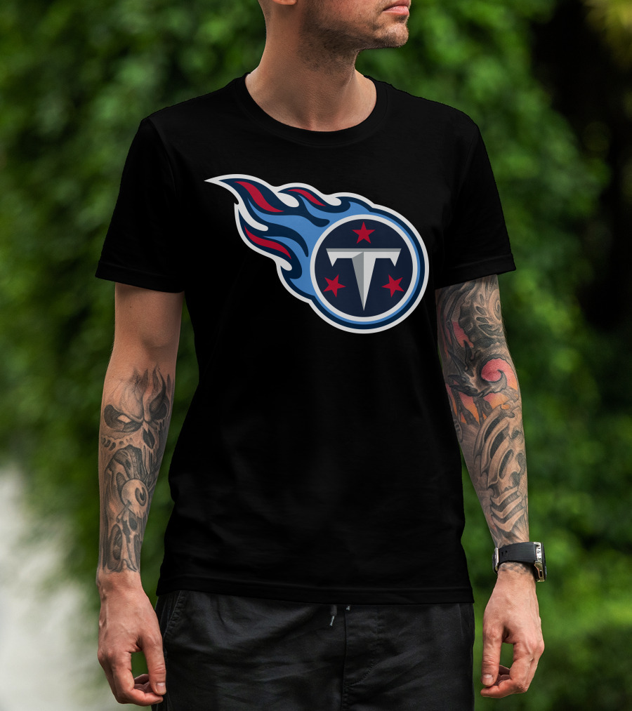 Tennessee Titans Football Team Symbol With Iconic T-Shirt