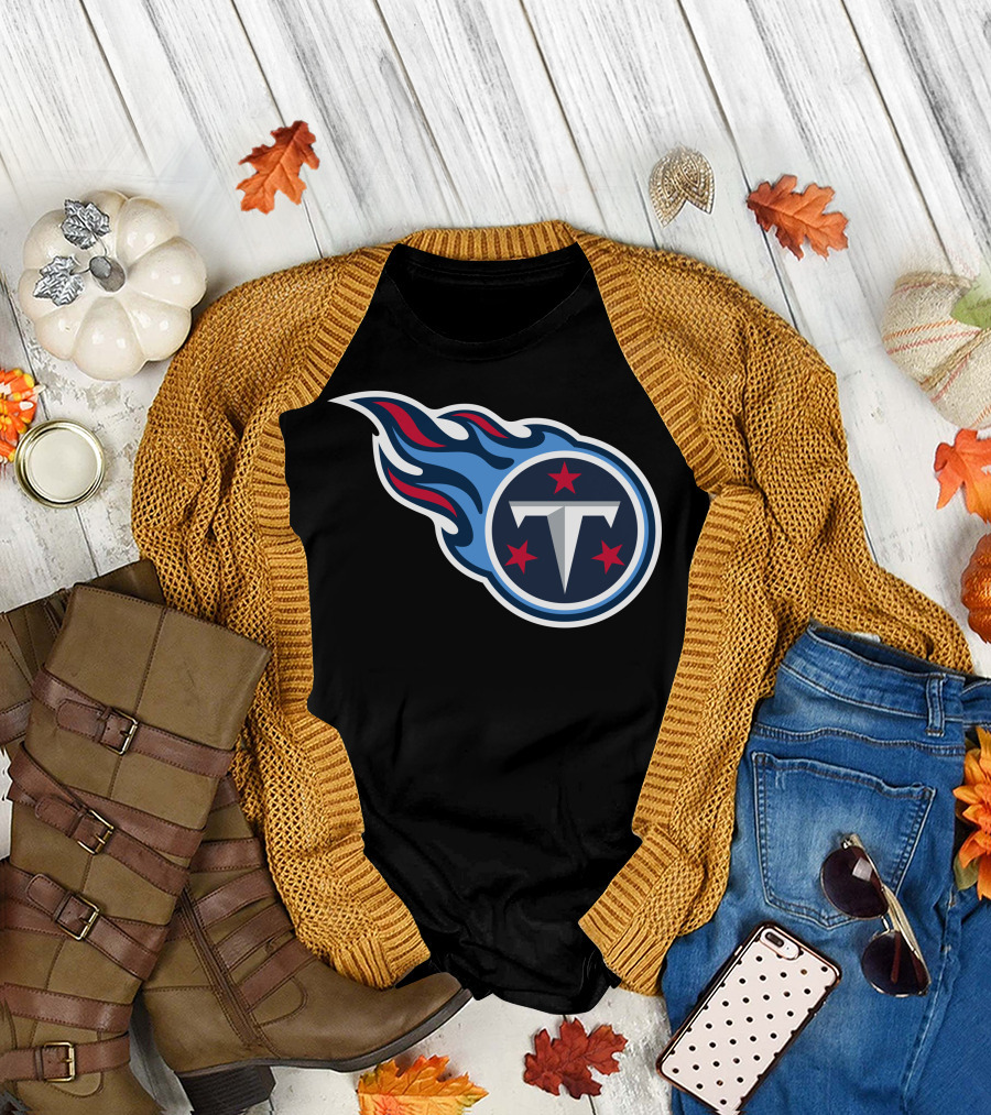 Tennessee Titans Football Team Symbol With Iconic T-Shirt