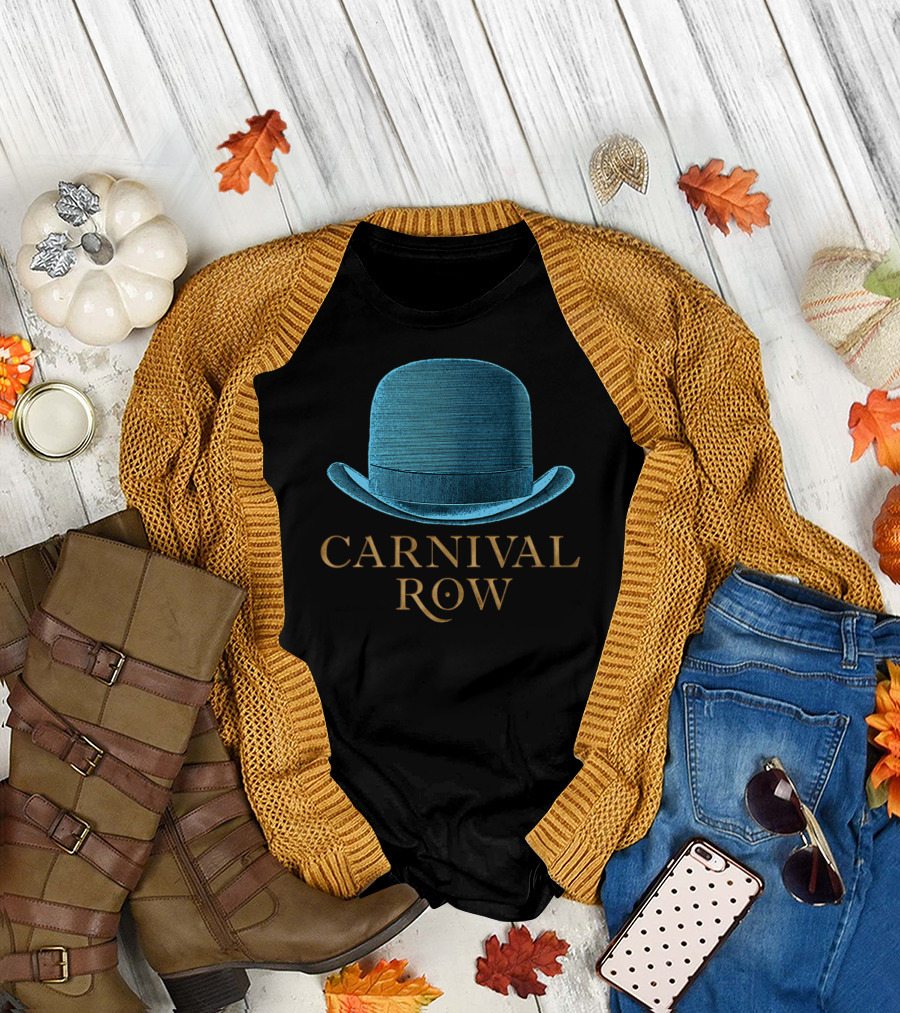 Carnival Row Blue Bowler Hat T-Shirt
