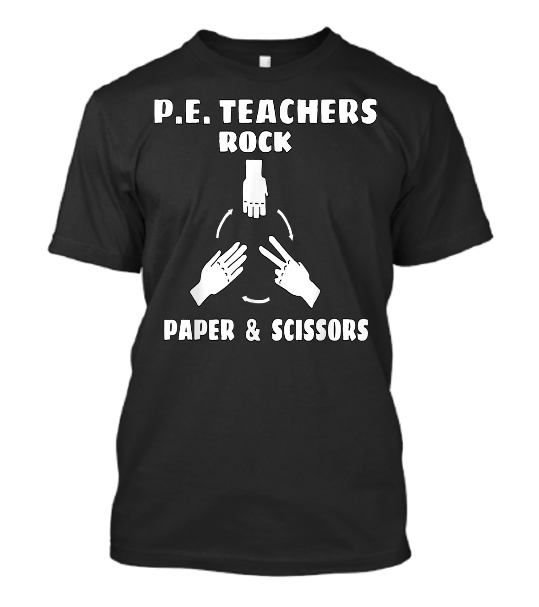 P.E. Teachers Rock Paper And Scissors T-Shirt